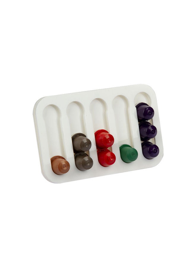 NIBEMINENT Counter Top Coffee Pod Holder White 24x3x15cm  - Image 2