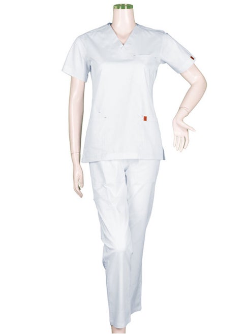 Oxygen Unisex Scrub Set - White B15D