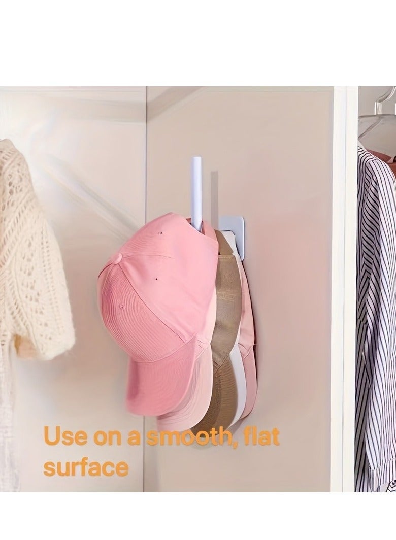 2pcs Durable Plastic Storage Hook - Versatile Adhesive Towel & Coat Hook - Space-Saving Organizer for Bathroom, Bedroom, Kitchen & Office - No Drill, Easy Install  - Image 2