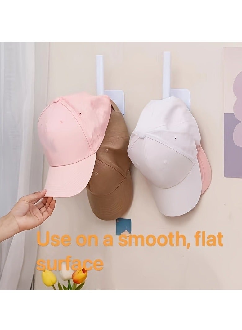 2pcs Durable Plastic Storage Hook - Versatile Adhesive Towel & Coat Hook - Space-Saving Organizer for Bathroom, Bedroom, Kitchen & Office - No Drill, Easy Install  - Image 3