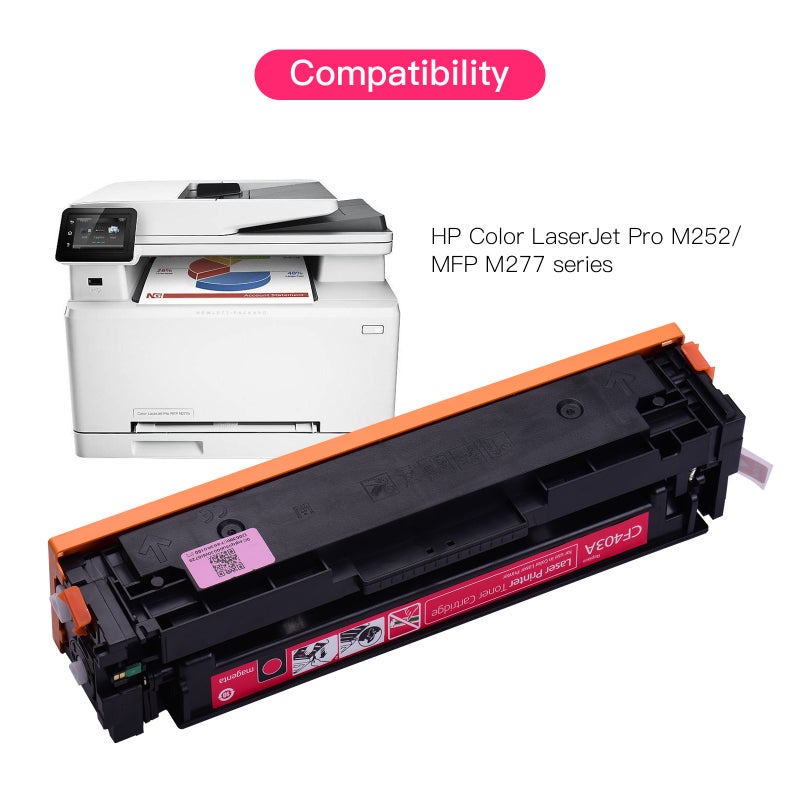 Compatible Toner Cartridge Replacement Compatible with HP Color LaserJet Pro M252/MFP M277 Series(Magenta, 1-Pack) - Image 5