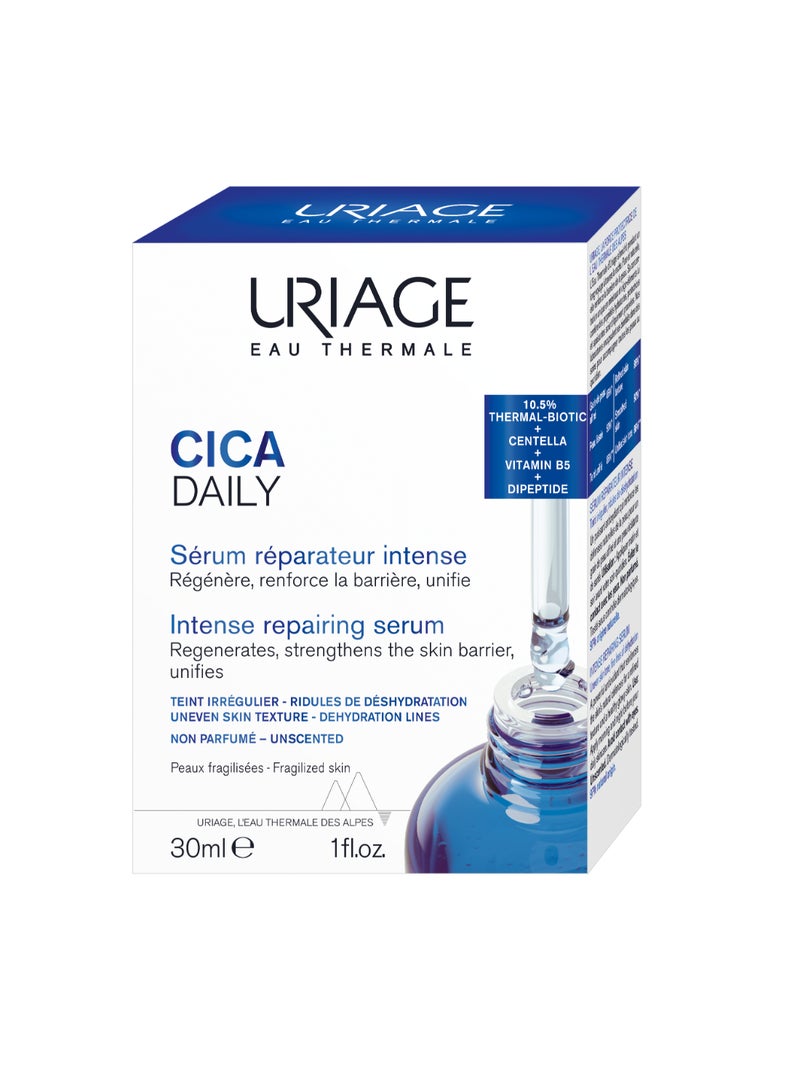 Uriage Cica Daily Intense Repairing Face Serum 10.5 Percent Thermal-Biotic Complex | For Fragile Damaged And Sensitised Skin - Image 1