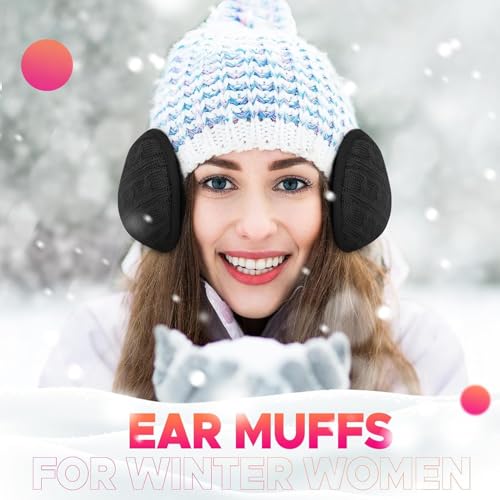 NORTHWIND Winter ear muffs for men, ear muffs for women, ear cover for winter Behind The Head Style Winter Earmuffs for Men & Women Adjustable (Black) - Image 5
