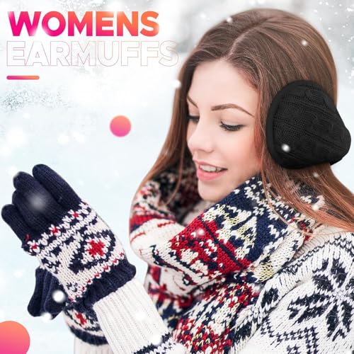NORTHWIND Winter ear muffs for men, ear muffs for women, ear cover for winter Behind The Head Style Winter Earmuffs for Men & Women Adjustable (Black) - Image 4