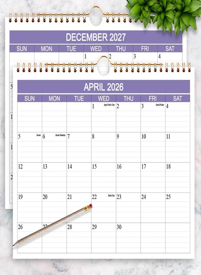 Getvow 2026-2027 Calendar- Wall Calendar 2026-2027 from April 2026 to June 2027, 15 Months Calendar with Thick Paper for Planning at Home or Office, 8.5" x 11", Purple - Image 5