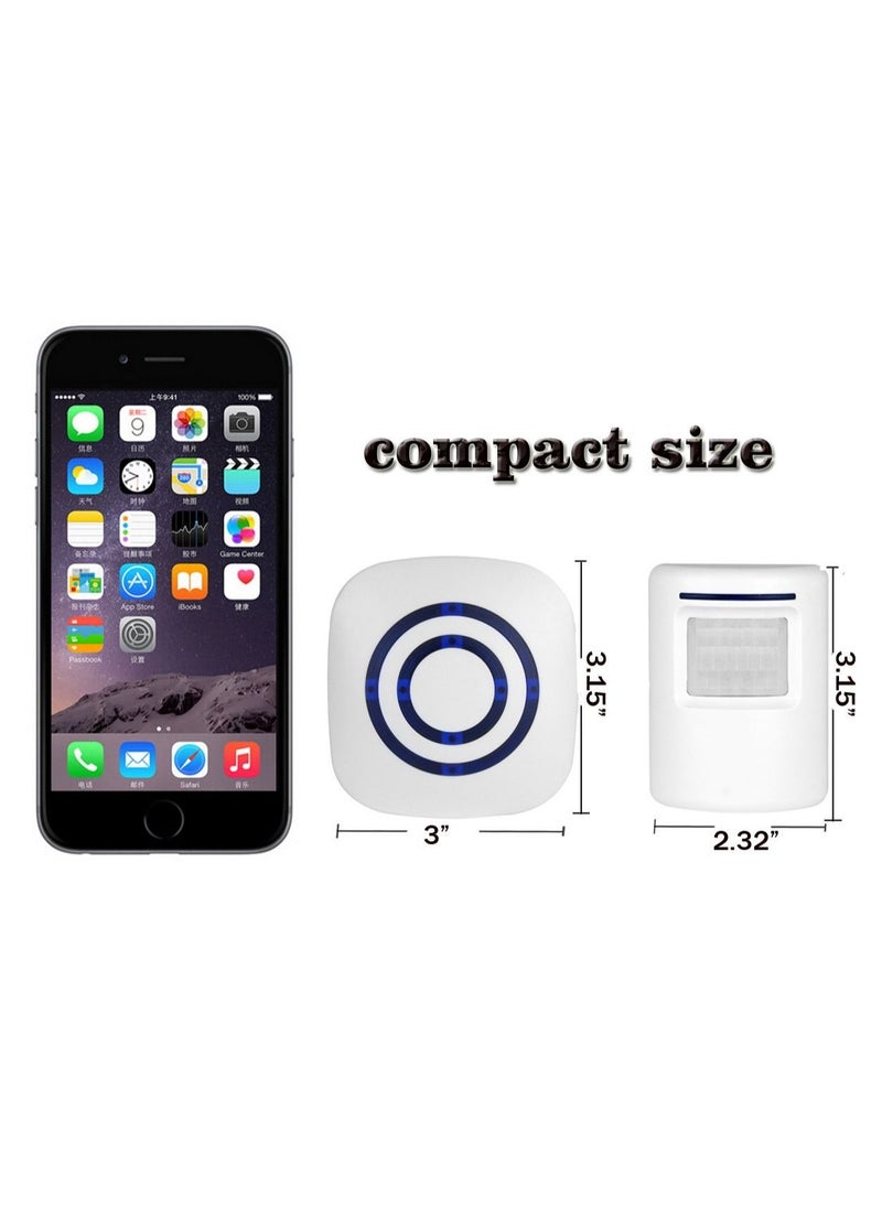 Y&D - Infrared Motion Sensor Ring Alarm Entry Alert Visitor Doorbell Home Security Driveway Kit - Image 1