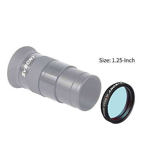 SVBONY SV183 Telescope Filter, IR Pass Filter, 1.25 Inch 685nm Reduce The Effects of Seeing for Planetary Photography Contrast Enhancement - Image 2