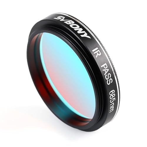 SVBONY SV183 Telescope Filter, IR Pass Filter, 1.25 Inch 685nm Reduce The Effects of Seeing for Planetary Photography Contrast Enhancement - Image 1