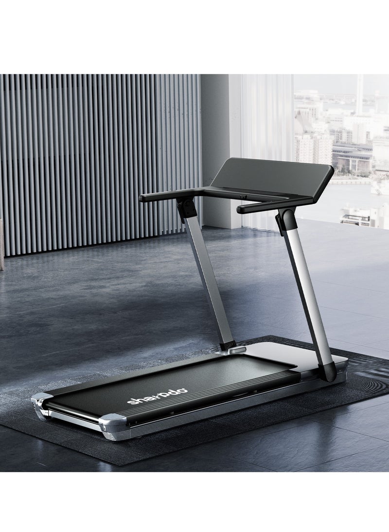 Sharpdo - Foldable Treadmill with 2.5HP Quiet Motor, 48cm Running Belt, Up to 15 KM/H Speed, Heart Rate Monitor, LED Display, Bluetooth Speaker, Advanced Shock Absorption for home & office - Image 1