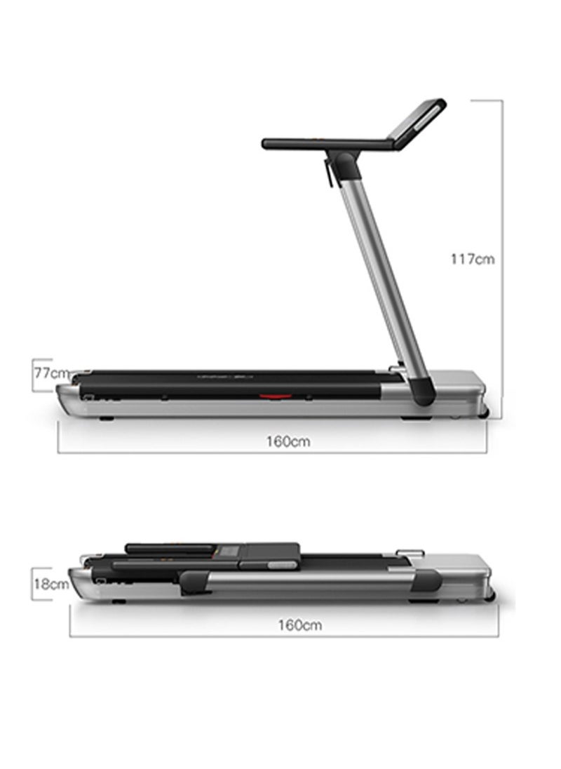 Sharpdo - Foldable Treadmill with 2.5HP Quiet Motor, 48cm Running Belt, Up to 15 KM/H Speed, Heart Rate Monitor, LED Display, Bluetooth Speaker, Advanced Shock Absorption for home & office - Image 1