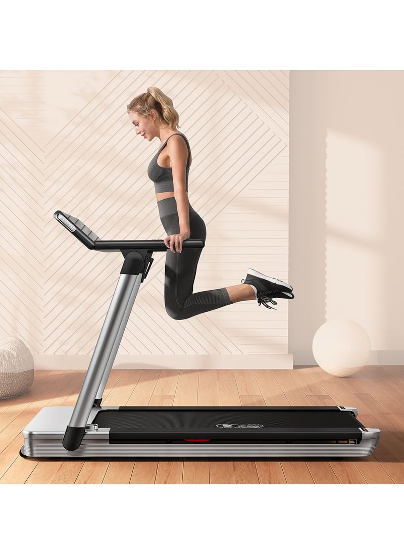 Sharpdo - Foldable Treadmill with 2.5HP Quiet Motor, 48cm Running Belt, Up to 15 KM/H Speed, Heart Rate Monitor, LED Display, Bluetooth Speaker, Advanced Shock Absorption for home & office - Image 1