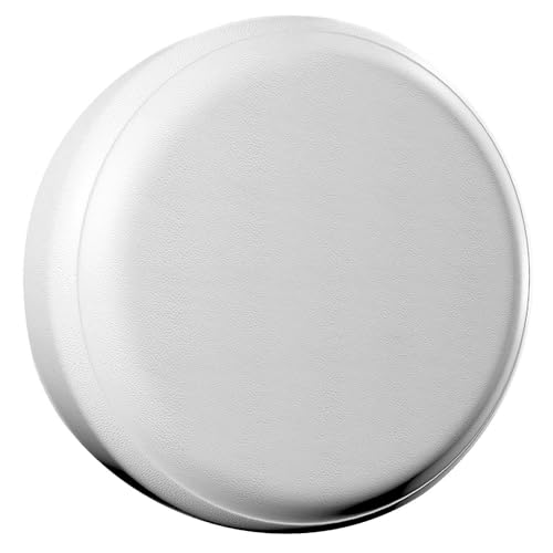 AmFor 28-29 inch Spare Tire Cover, Universal Fit for Jeep, Trailer, RV, SUV, Truck,Tough Tire Wheel Soft Cover Diameter 28" -29", Camper Wheel, Weatherproof Tire Protectors (White) - Image 1