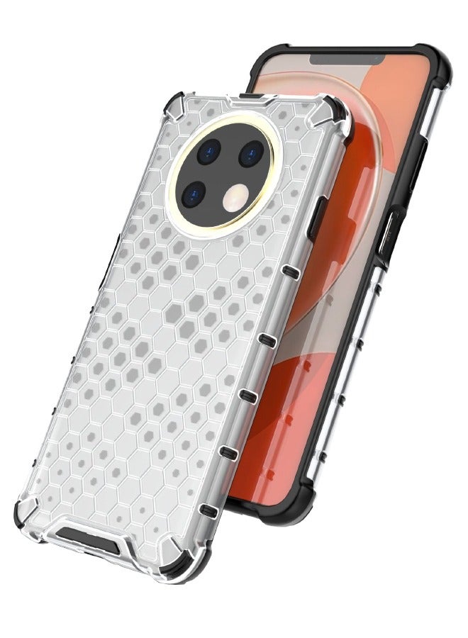 HUAWEI Nova Y91 Phone Case, Beehive Style Design Protective Case, Four Corners Anti-Fall Full Body Shockproof Case for Huawei Nova Y91 4G, Clear - Image 3