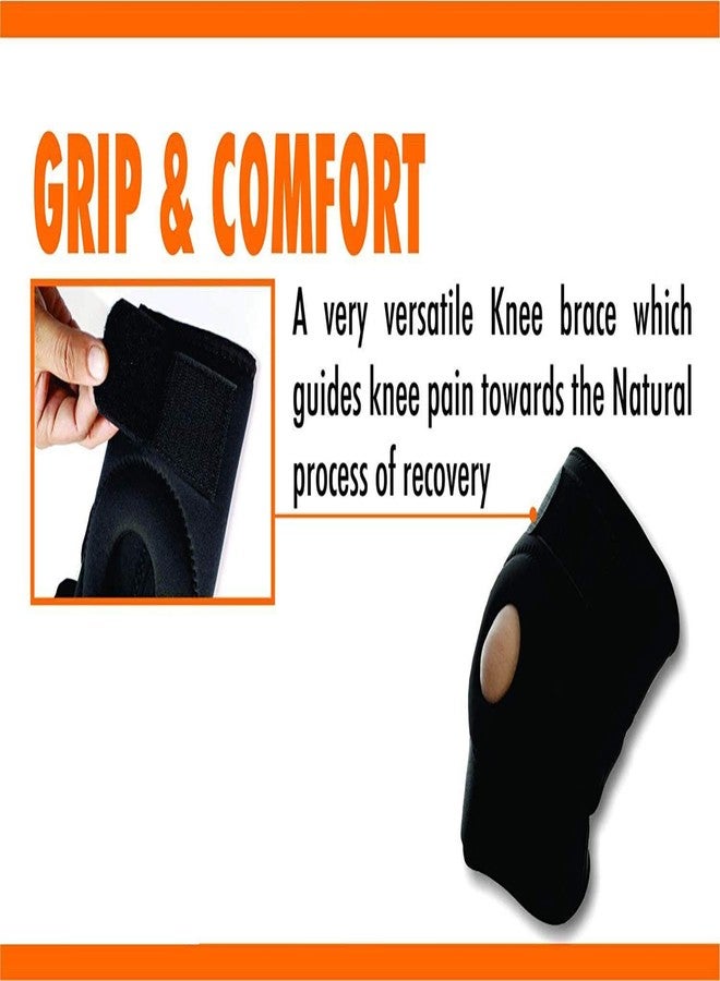 MEDTRIX Functional Hinge Knee Support Joint Protection Gym Wrap Open Patella Hinge Support (Medium (32.5 cm to 37.5 cm)) - Image 2