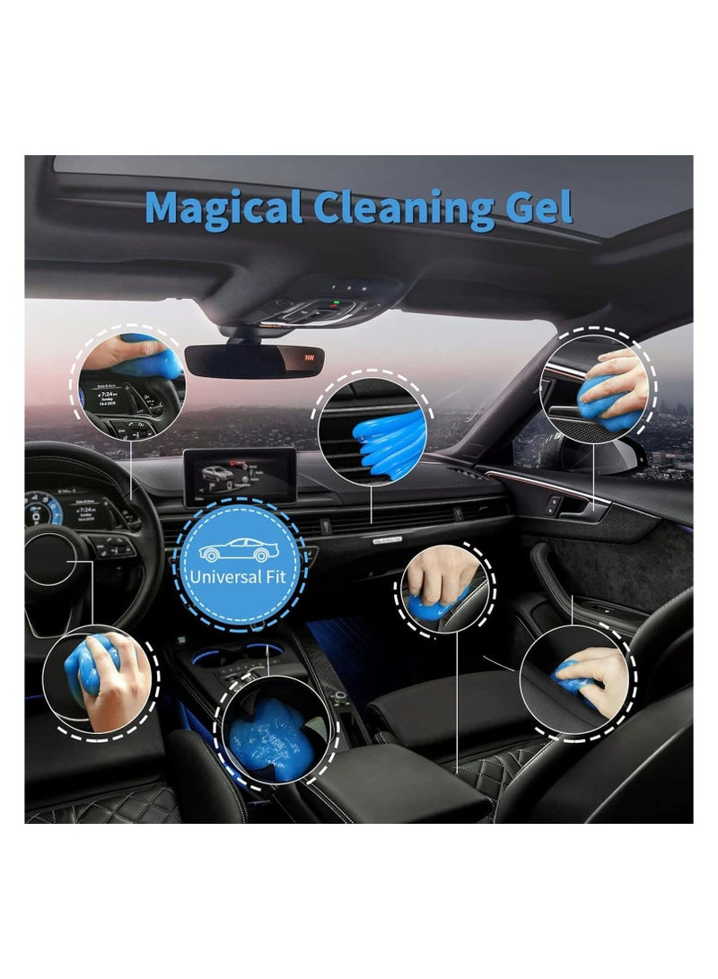 جل تنظيف لوحة المفاتيح، 3 قطع لإزالة الغبار، تهوية تلقائية، تفاصيل داخلية للسيارة، مجموعة تنظيف عالمية لفتحات السيارة، الكمبيوتر الشخصي، اللابتوبات، الكاميرات، أزرق - Image 2