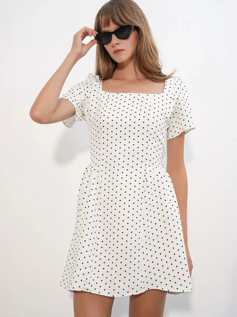 BIG DART BDART Polka Dot A-Line Mini Dress