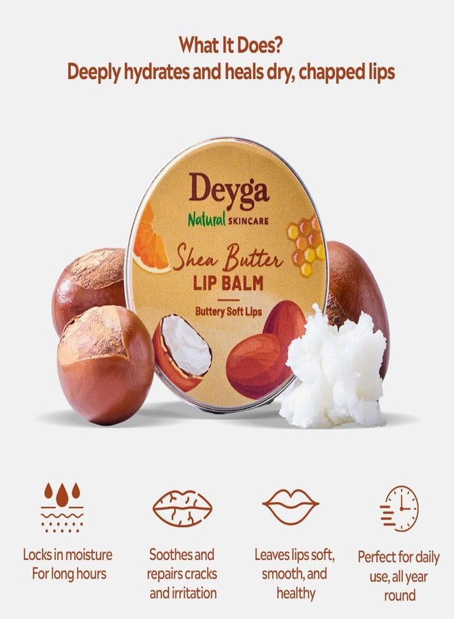 Deyga Shea Butter Lip Balm | Tinted Lip Care | For Dry & Chapped Lips | For Women & Men, Multicolour, 1 Count - Image 2