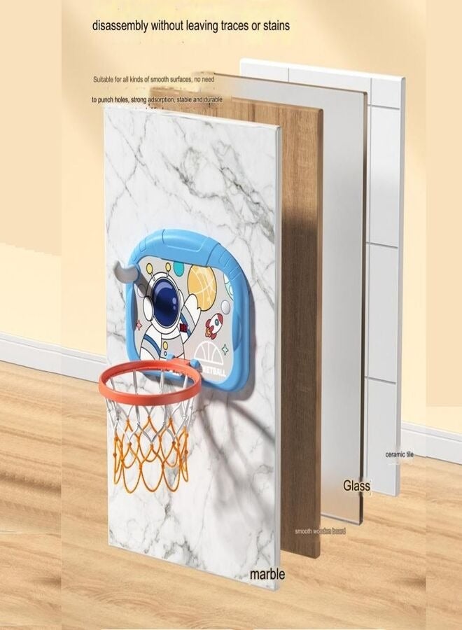 turtees Turtees®Indoor Mini Basketball Hoop for Kids above 4 year, Gift for Kids (Blue)  - Image 2