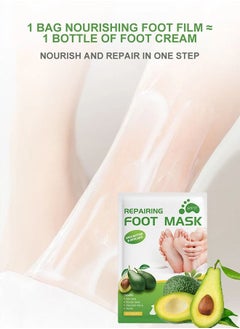 APPTI Foot Peel Mask With Avocado For Dry Cracked Feet 5 Pack-Exfoliating Foot Mask, Natural Exfoliator For Dead Skin,Callus,Repair Rough Heels For Men Women-Repairs Heels & Removes Dead Skin For Soft Feet  - Image 3