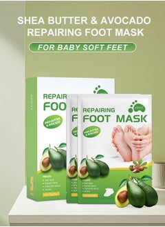 APPTI Foot Peel Mask With Avocado For Dry Cracked Feet 5 Pack-Exfoliating Foot Mask, Natural Exfoliator For Dead Skin,Callus,Repair Rough Heels For Men Women-Repairs Heels & Removes Dead Skin For Soft Feet  - Image 2