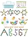 NiToy 200PCS Interlocking Snowflake Building Block Toy for Kids Ages 3 Plastic Early Learning Creativity Educational STEM Toy with Carrying Case Safe Material Rainbow Colors - Image 4