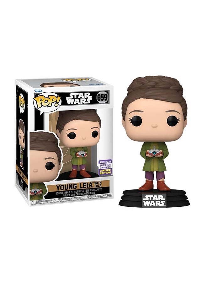 Funko - بوب ستار وورز: الأميرة ليا مع لولا (SDCC'23)، تمثال فينيل قابلة للتحصيل - فكرة هدية - بضائع رسمية - ألعاب للأطفال والبالغين - 71741 - Image 1