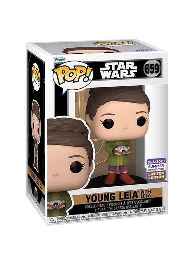 Funko - بوب ستار وورز: الأميرة ليا مع لولا (SDCC'23)، تمثال فينيل قابلة للتحصيل - فكرة هدية - بضائع رسمية - ألعاب للأطفال والبالغين - 71741 - Image 1