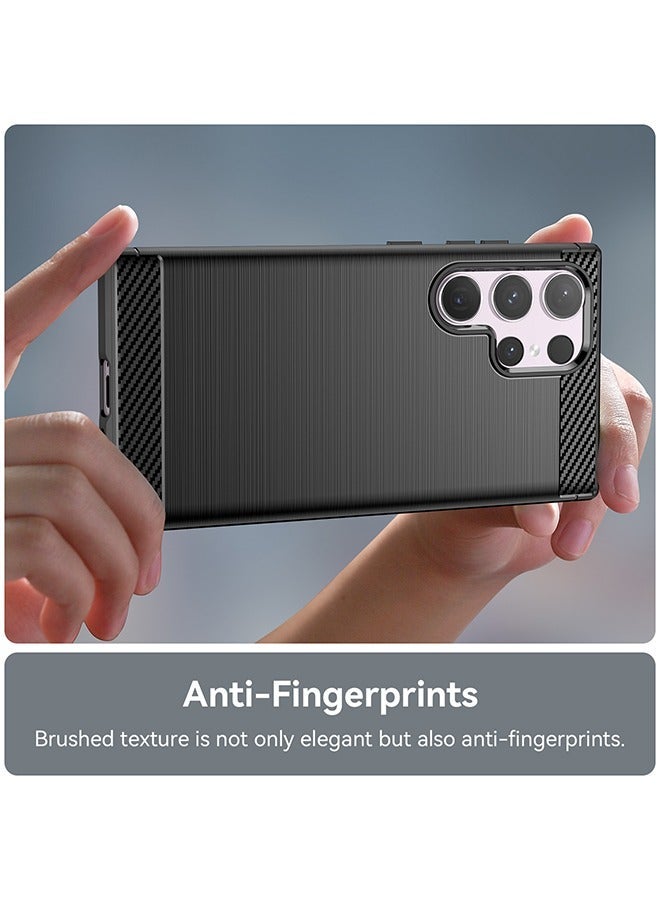 X-level Samsung Galaxy S24 Ultra Case Cover with Soft TPU Carbon Fiber Texture Anti-Scratch Shockproof Slim Anti-Drop Bumper Back Cover Comfortable Touch Cell Phone  Accessory for Galaxy S24 Ultra 5G - Image 4
