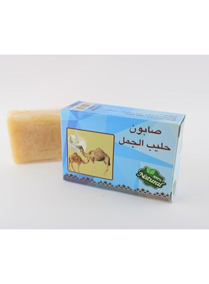 صابون حليب الجمل الطبيعي للعناية بالوجه والجسم، 100 غرام