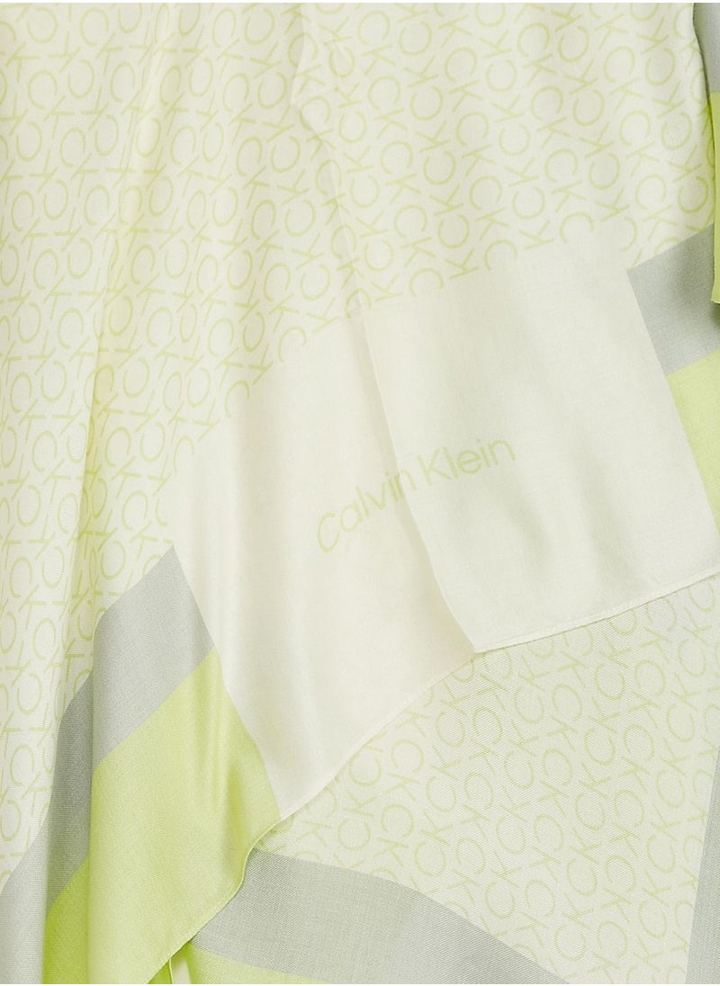 CALVIN KLEIN - Geo Minimal Scarf - Image 1