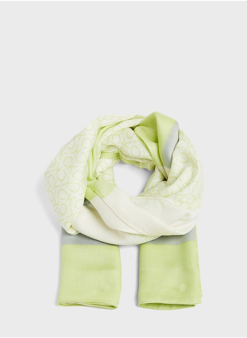 CALVIN KLEIN - Geo Minimal Scarf - Image 1