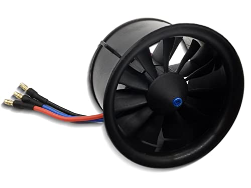 Flycolor DD 64mm EDF 11 Blades Ducted Fan with 3500KV RC Brushless Motor Balance Tested for 4S RC Jet Airplane - Image 2