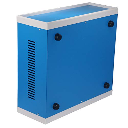 Zulkit Junction Box Blue Metal Project Box DIY Electric Enclosure Case Preventive Case Electrical Box 12.2 x 11.2 x 4.5 inch - Image 5