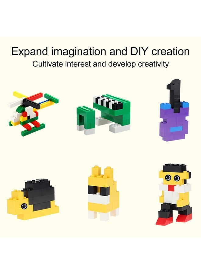 EKIND Regular Colors 8 Shapes Classic Educational Building Bricks Set - Compatible with All Major Brands - Cultivate Logic & Creativity for Kids (300 Pcs) - Image 4