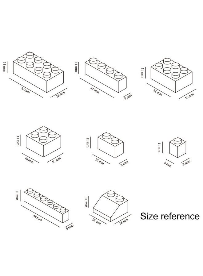 EKIND Regular Colors 8 Shapes Classic Educational Building Bricks Set - Compatible with All Major Brands - Cultivate Logic & Creativity for Kids (300 Pcs) - Image 3