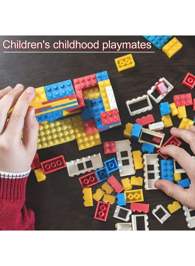 EKIND Regular Colors 8 Shapes Classic Educational Building Bricks Set - Compatible with All Major Brands - Cultivate Logic & Creativity for Kids (300 Pcs) - Image 5