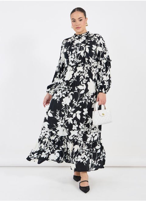 Floral Print Maxi Dress