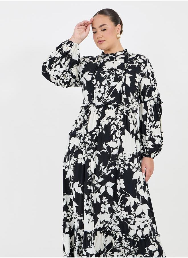 Floral Print Maxi Dress