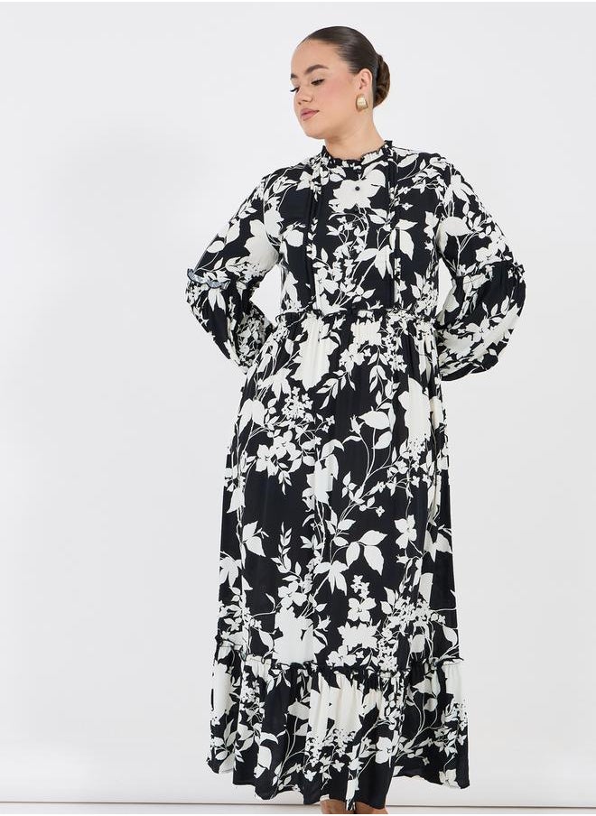 Floral Print Maxi Dress