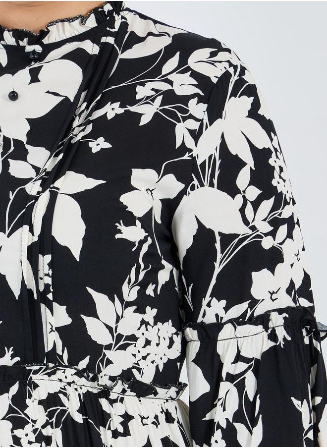 Floral Print Maxi Dress