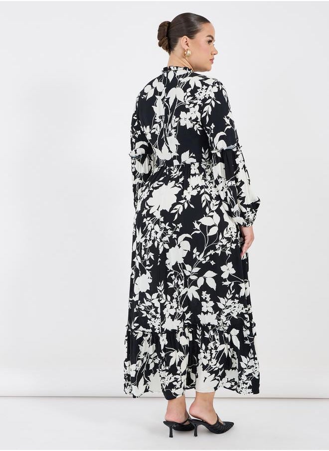 Floral Print Maxi Dress