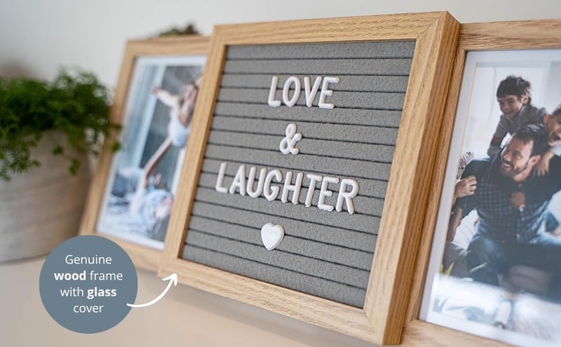 Oak letters Personalized Picture Frame with Custom Letter Board – Two Photo Display for Mom, Grandma, Best Friend Frame, Sisters, or Couples – Custom Photo Frame and Personalized Wedding or Friendship Gift - Image 5