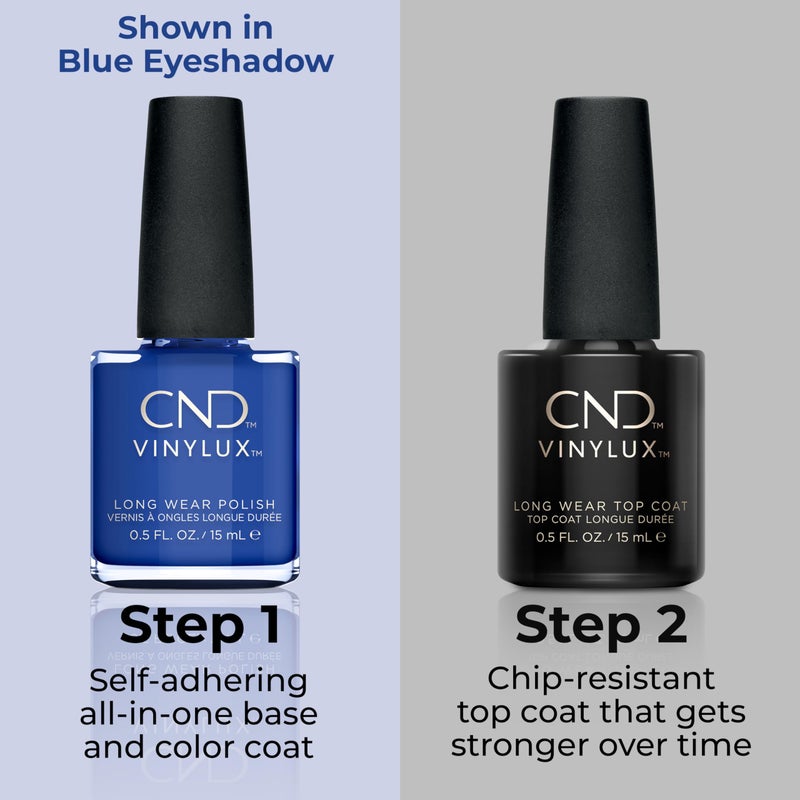 CND Vinylux Longwear Blue Nail Polish, Gel-like Shine & Chip Resistant Color, Denim Patch, 0.5 fl. oz - Image 4