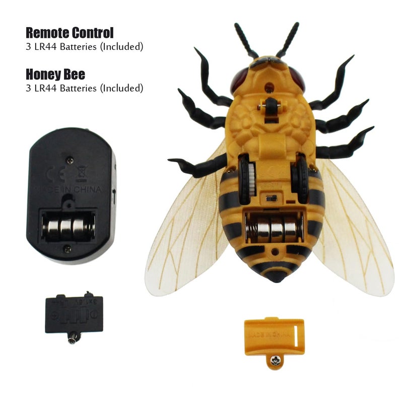Tipmant Realistic RC Honey Bee Toys IR Remote Control Honeybee Insect Vehicle Electric Animal for Cat Dog Kids Birthday Gifts - Image 4