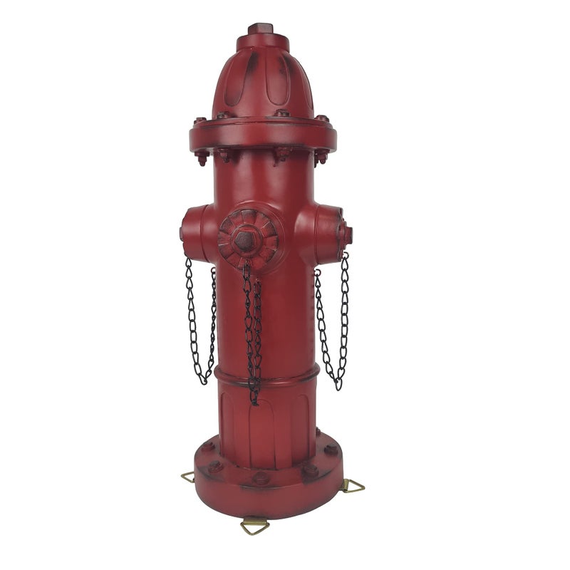 Glorison Fire Hydrant for Dogs to Pee On-16 Inches Red Puppy Pee Post Training Tool Resin Yard Garden Indoor Outdoor Statue - Image 1