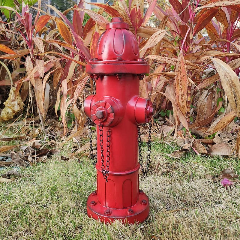 Glorison Fire Hydrant for Dogs to Pee On-16 Inches Red Puppy Pee Post Training Tool Resin Yard Garden Indoor Outdoor Statue - Image 2