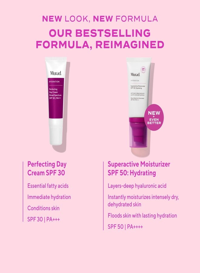 Murad مراد مرطب مرطب فائق النشاط SPF 50 - واقي شمس للوجه بترطيب لامع مشحون بحمض الهيالورونيك لبشرة ممتلئة ومرنة - 1.7 أونصة سائلة - Image 5