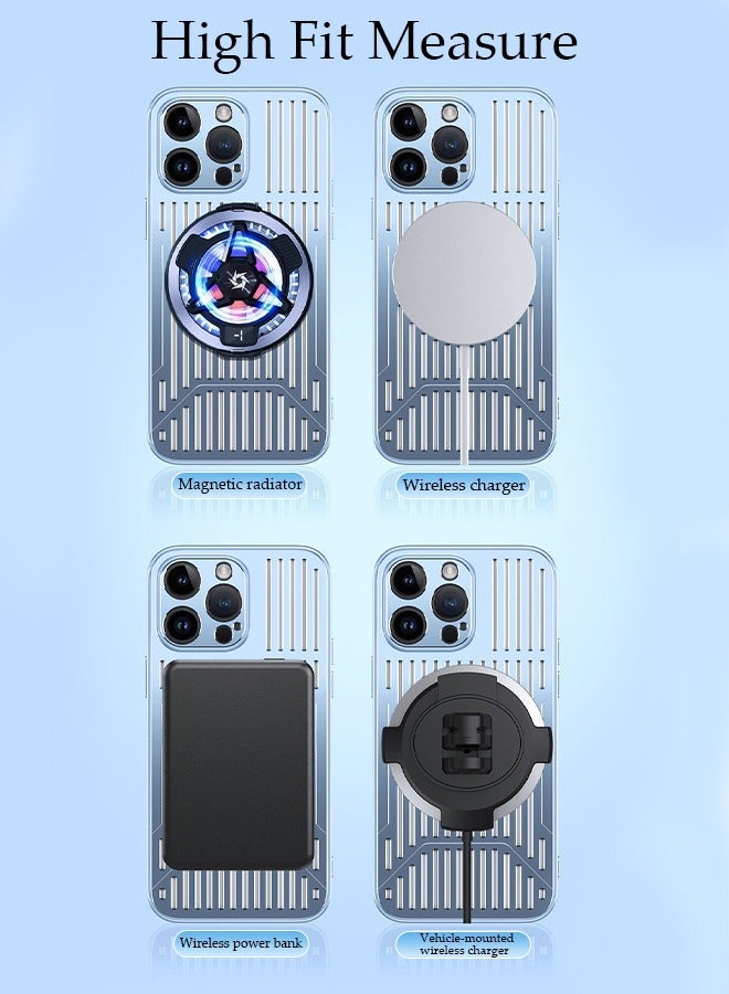 DUNISO iPhone 15 Pro MAX Phone Case 6.7" Full Body Protective Phone Cover With Crossbody Strap Anti-fall Phone Case Built-in Screen and Camera Protector For Apple 15 Pro MAX Phone Case - Image 2