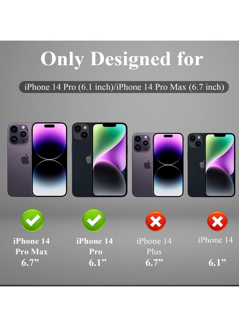iphone14 pro/ 14promax camera lens protector purple - Image 3