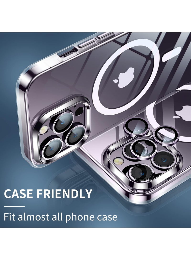 iphone14 pro/ 14promax camera lens protector purple - Image 4